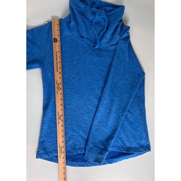 The Black Dog Women's Cowl Neck Drawstring Sweatshirt Pullover Blue Size L - Picture 8 of 9